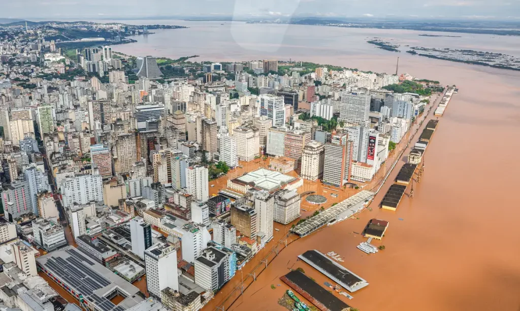 Enchente Porto Alegre (RS) em 2024 - Foto: Ricardo Stuckert/Agência Brasil